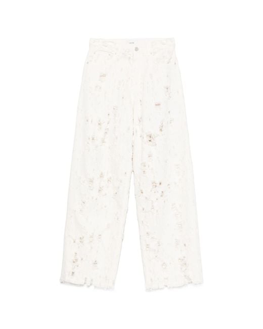 Haikure White Bethany Distressed Jeans