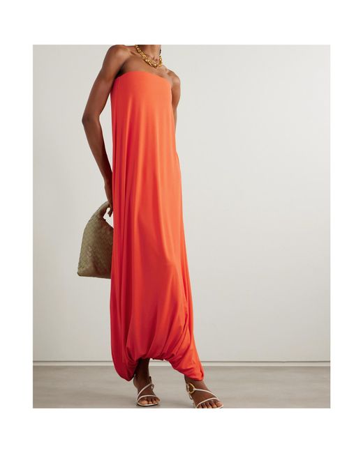 TOVE Red Eula Pleated Dress