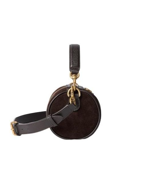 Gucci Brown Ophidia Cylinder Mini Top Handle Bag