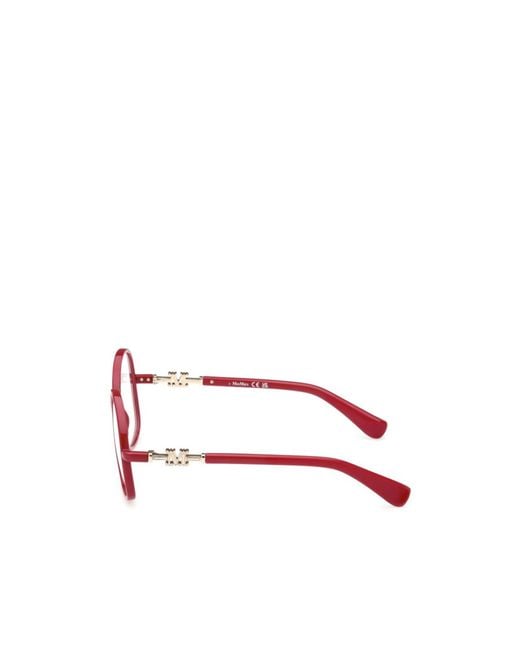 Max Mara Pink Round Frame Glasses