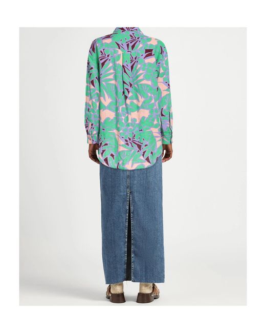 MAX&Co. Blue Long Sleeve Shirt