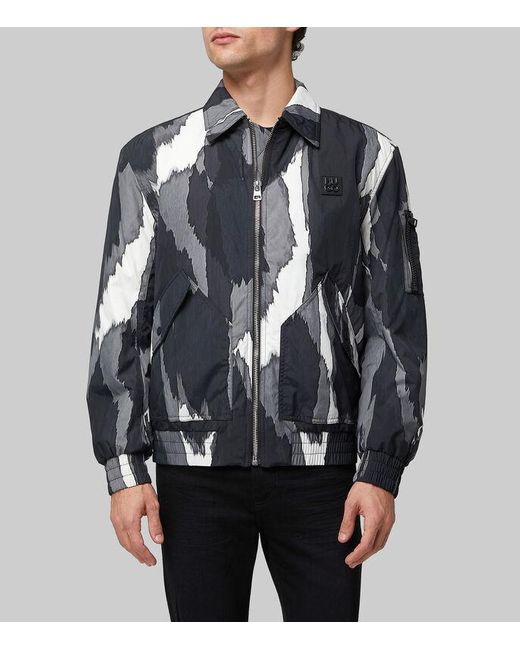 Boss Blue Long-Sleeved Casual Jacket for men