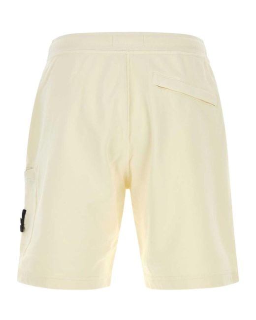 Stone Island Natural Bermuda Shorts for men