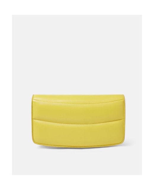 Stella McCartney Yellow S-Wave Mini Shoulder Bag