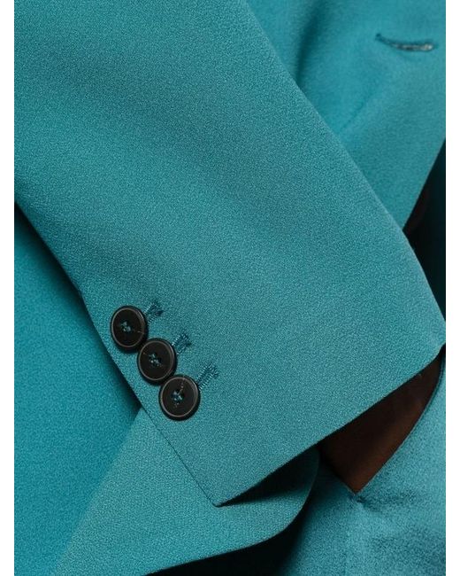 Forte_forte Blue Single-Breasted Notched-Lapels Jacket