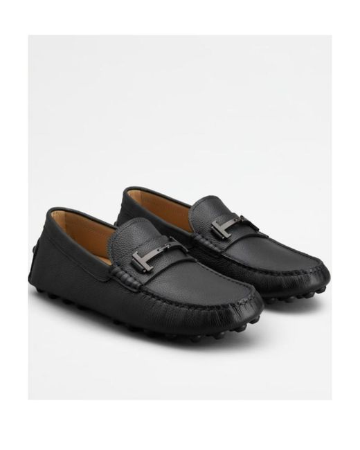 Tod's Blue Gommino Penny Slot Loafers for men