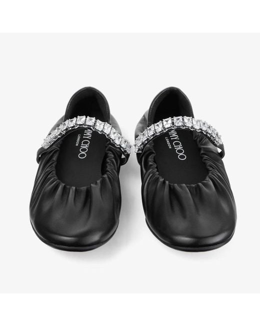 Jimmy Choo Black Jade Ballerina