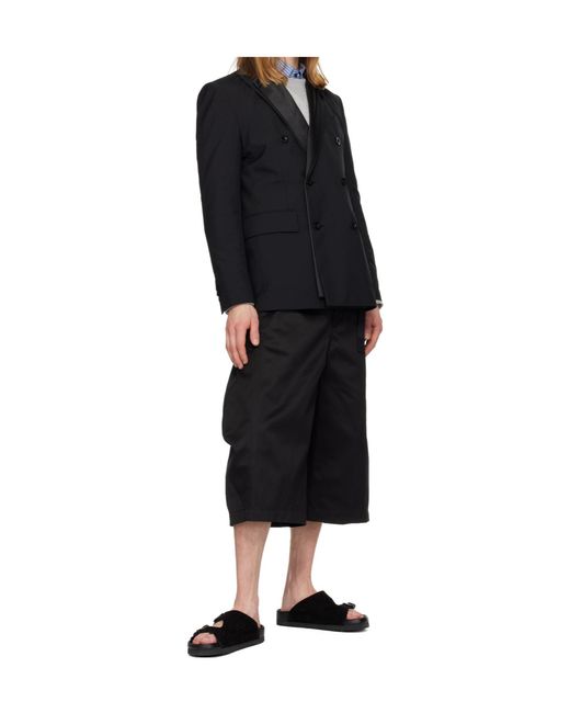 Sacai Blue Belt Loop Shorts for men