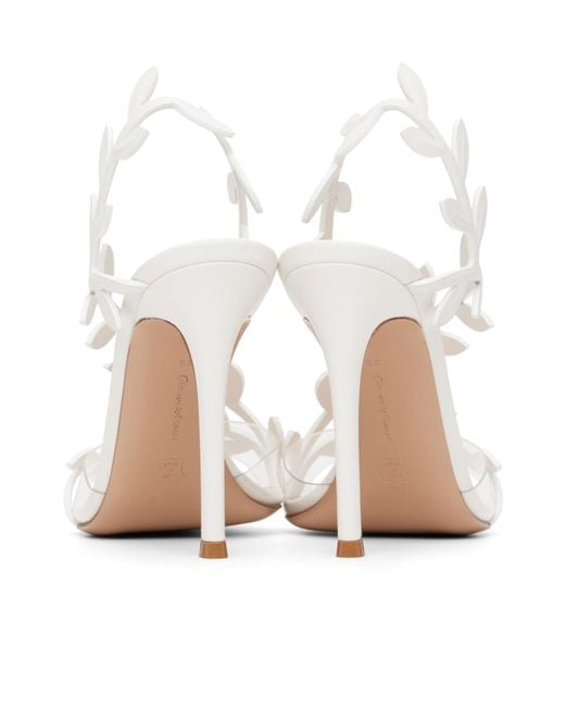 Gianvito Rossi White Flavia High-Heeled Sandals