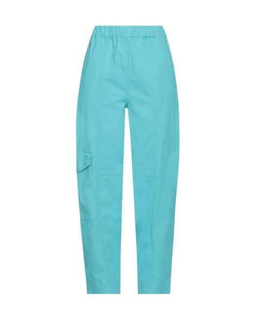 Ganni Blue Casual Trouser