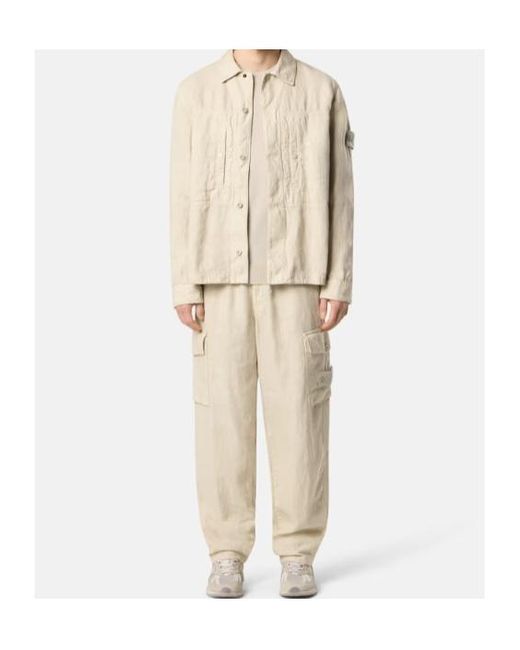 Stone Island Natural Ghost Overshirt for men