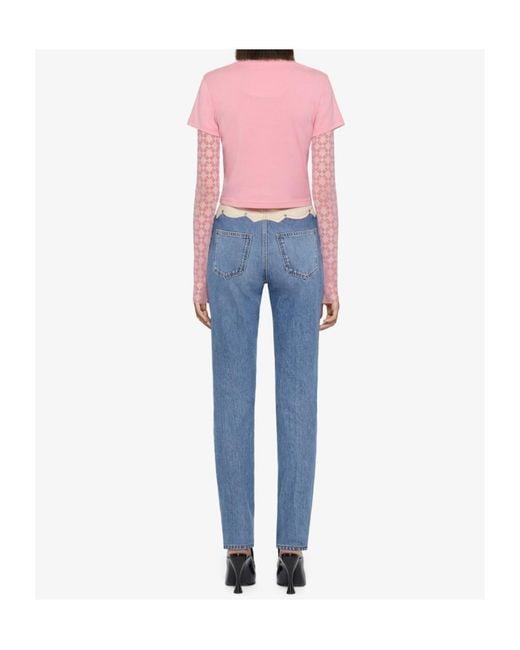 Givenchy Pink Monogram 72 Cropped T-Shirt