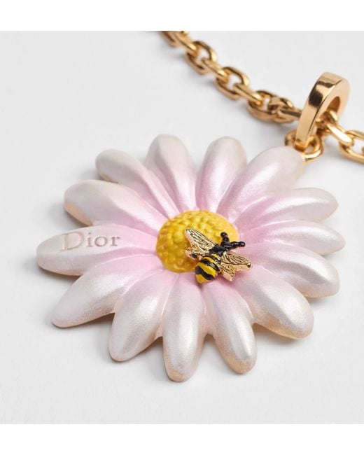 Dior Metallic Daisy Necklace