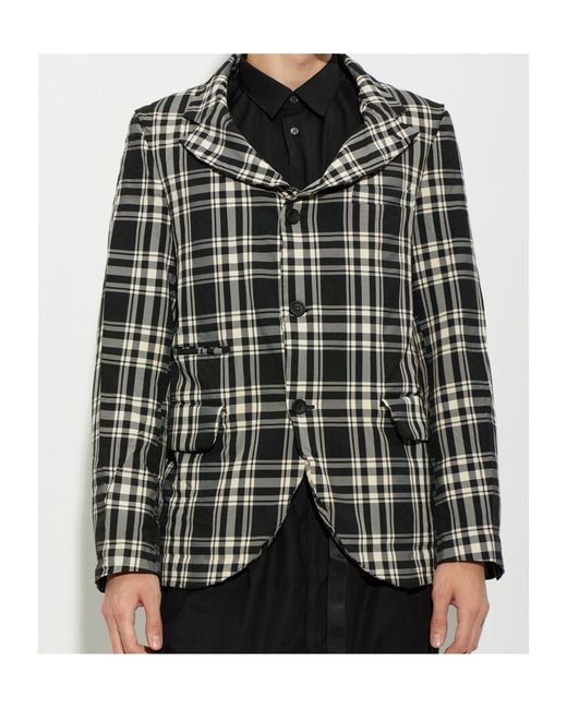 Comme des Garçons Black Long-Sleeved Suit Jacket for men