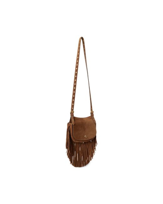 Ralph Lauren Brown Solid Color Crossbody Bag