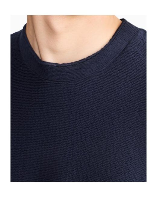 Giorgio Armani Blue Long-Sleeve Sweatshirt for men