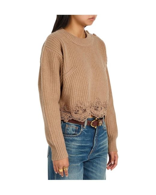 Chloé Natural Cashmere-Blend Jumper