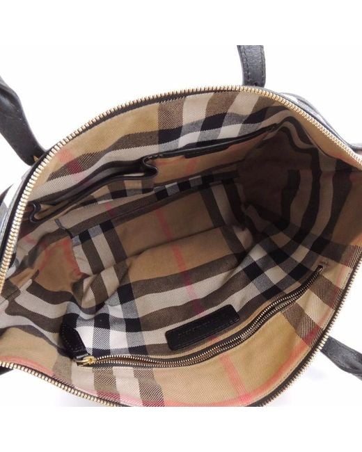 Burberry Black Checkered Handbag