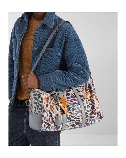 Fendi Gray Ff Travel Bag for men