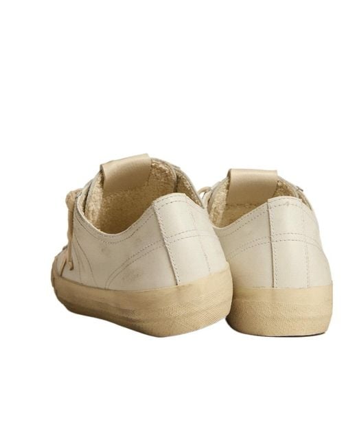 Golden Goose Deluxe Brand Natural V-Star 2 Lace-Up Sneakers