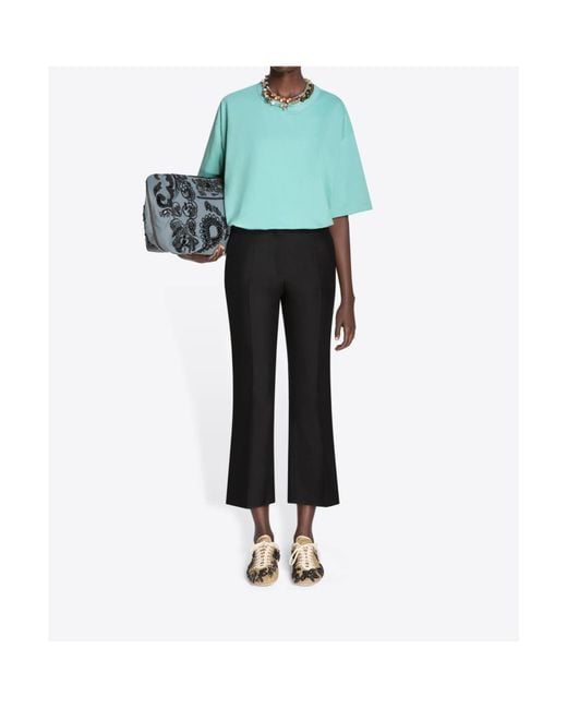 Dries Van Noten Black Paloma Cropped Flared Pants