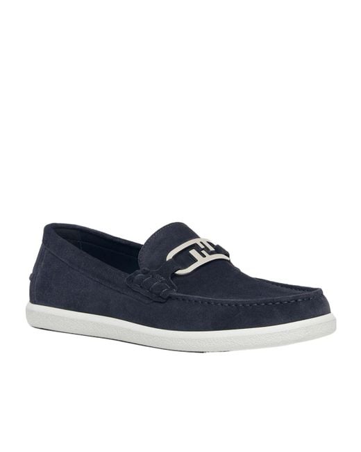 Fendi Blue O'Lock Slip-On Loafers for men