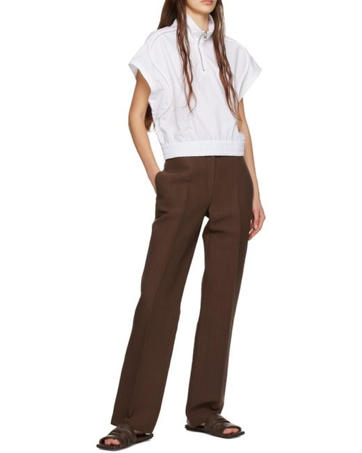 Marsèll Brown Logo Flat Slippers