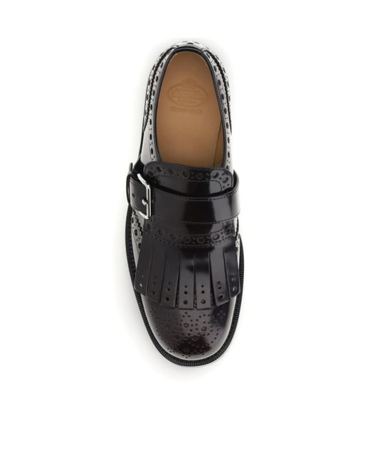 Church's Black Slip On Flat Shoes