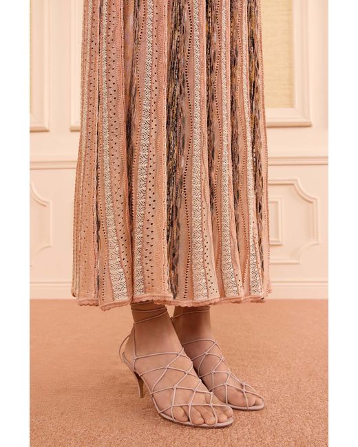 Ulla Johnson Pink Clio Knit Midi Skirt
