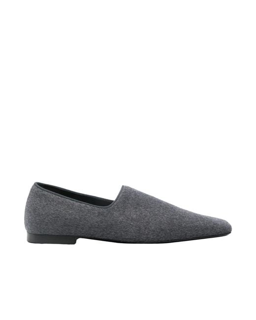 Totême Gray The Piped Loafer