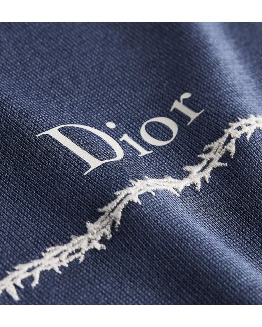 Dior Blue Book Cover Short-Sleeved Sweater