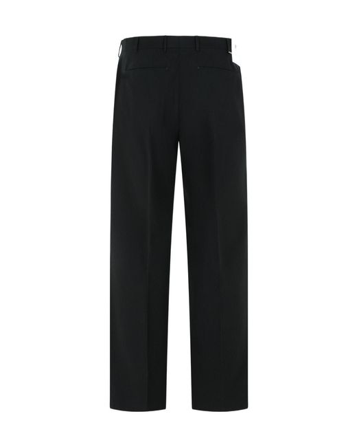 PT01 Black Pt Torino Quindici Pleated Pants for men