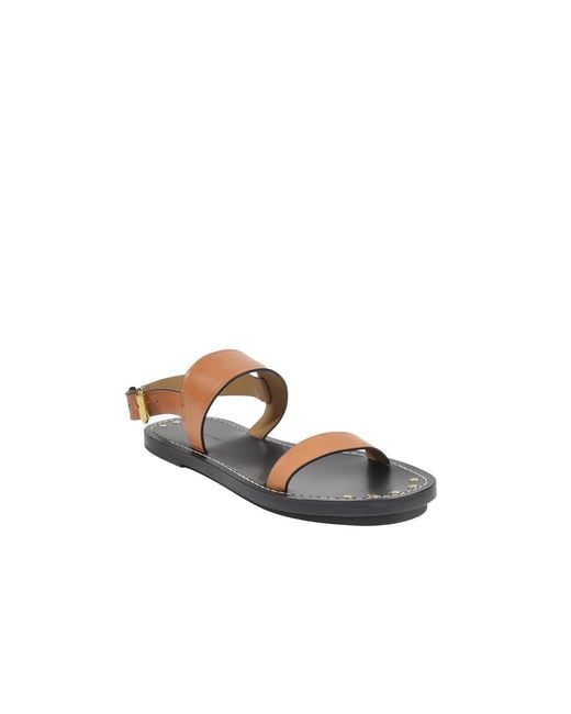 Isabel Marant Brown Stud Detailed Buckled Sandals