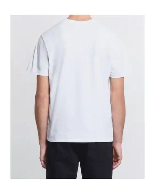 Hogan White Logo Printed Crewneck T-Shirt for men