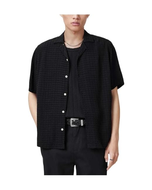 AllSaints Black Madin Shirt for men
