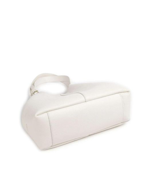 Coccinelle White C-Easy Large Shoulder Bag