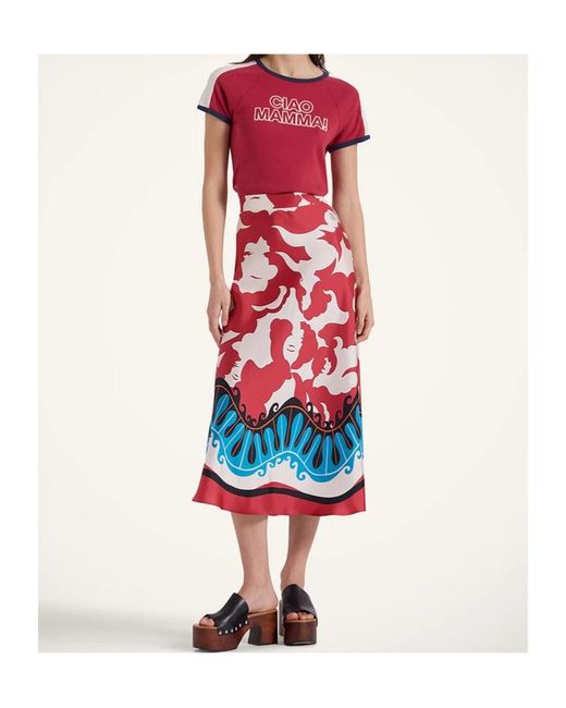 LaDoubleJ Red Lungomare Skirt