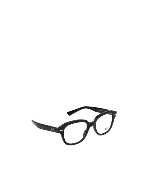 Ray-Ban White Erik Square Frame Glasses for men