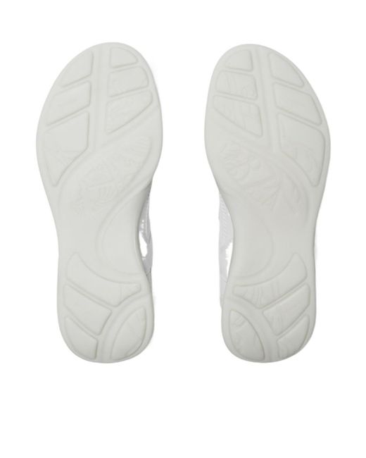 Burberry White Matrix Lace-Up Sneakers