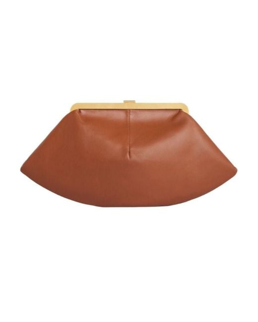 Céline Brown Triomphe Smooth Sheep Leather Handbag