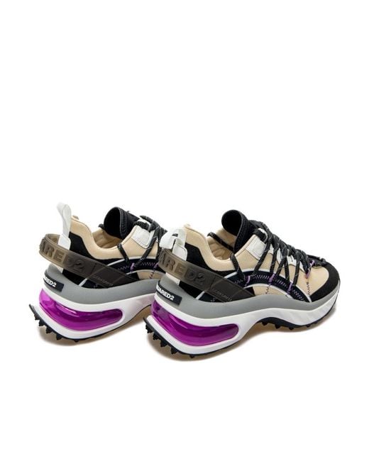 DSquared² Multicolor Bubble Panelled Sneakers