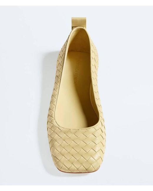Bottega Veneta Natural Charlotte Ballerina
