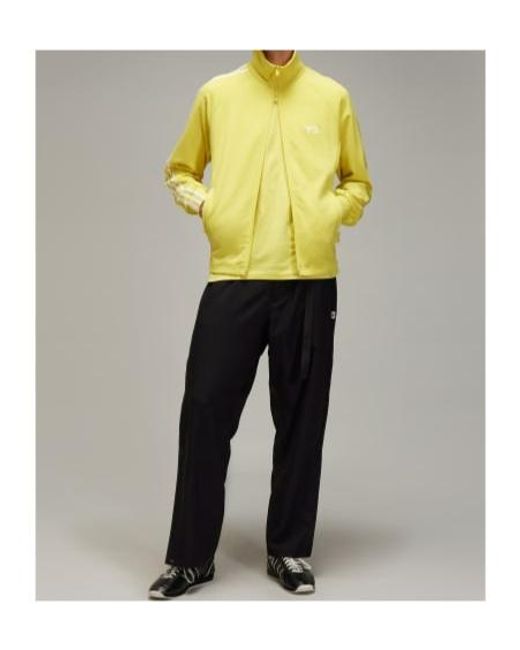 Y-3 Yellow 3-Stripes Track Top for men