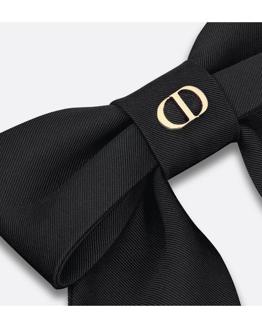 Dior Black Large Twist Bow