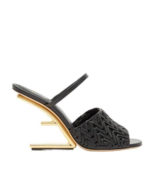 Fendi Black First High-Heeled Sandals