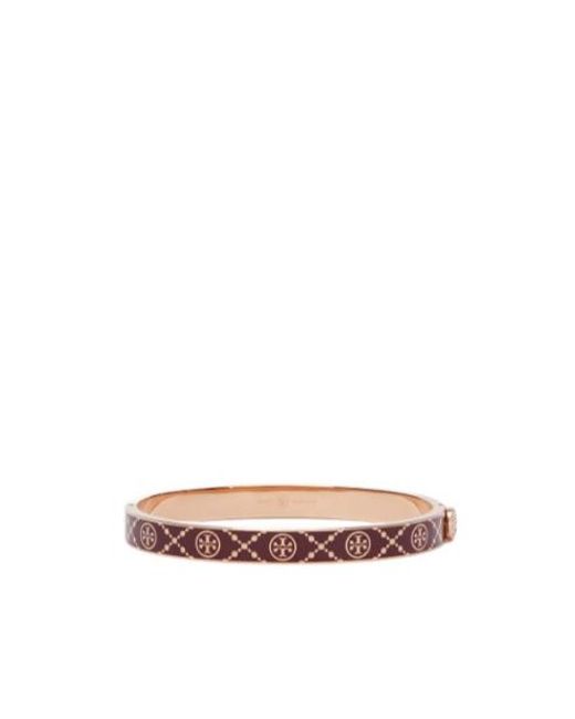 Tory Burch Pink T-Monogram Bracelet