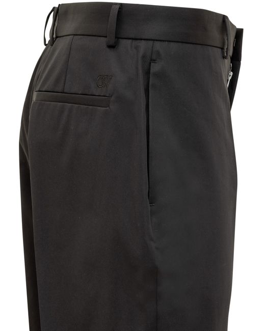 Off-White c/o Virgil Abloh Black High Waist Straight Leg Pants for men