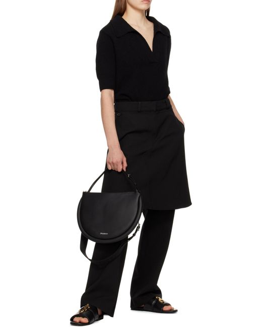 J.W. Anderson Black Zipped Shoulder Bag