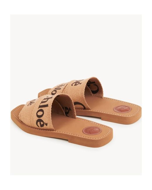 Chloé Brown Chloé Woody Flat Mules