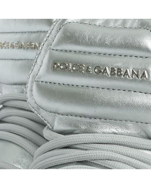 Dolce & Gabbana White Logo-Lacing Casual Sneakers for men